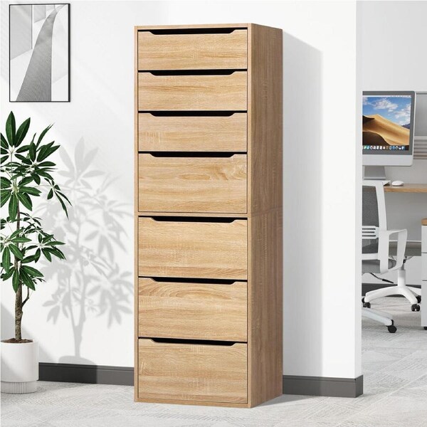 ALFORDSON Office Storage Cabinet 7 Drawers Wood