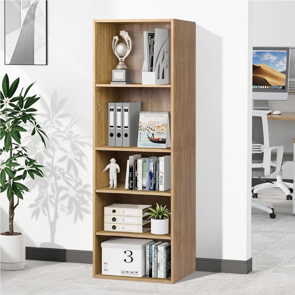 ALFORDSON Office Storage Cabinet 5 Shelves Wood