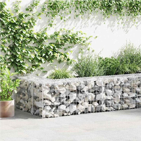 Gabion Basket Galvanised Steel 100x50x50 cm vidaXL