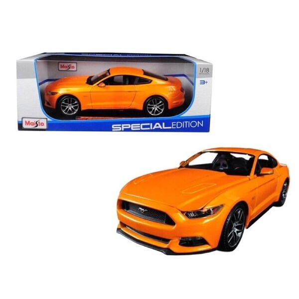 Maisto Ford Mustang 1:18 Scale Coupe Metallic Orange Special Edition