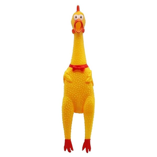 Deal365 Funny Screaming Rubber Chicken Pet Dog Puppy Cat Toy