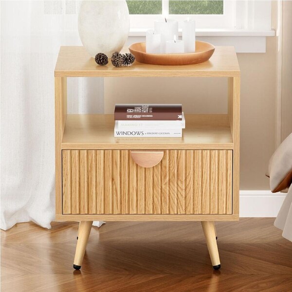 ALFORDSON 1 Drawer Bedside Table Wood