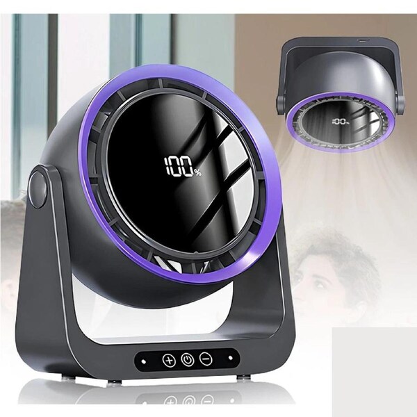 Portable Table Fan Desk Wall Hanging 2 in 1 Cooling Air Circulation Device