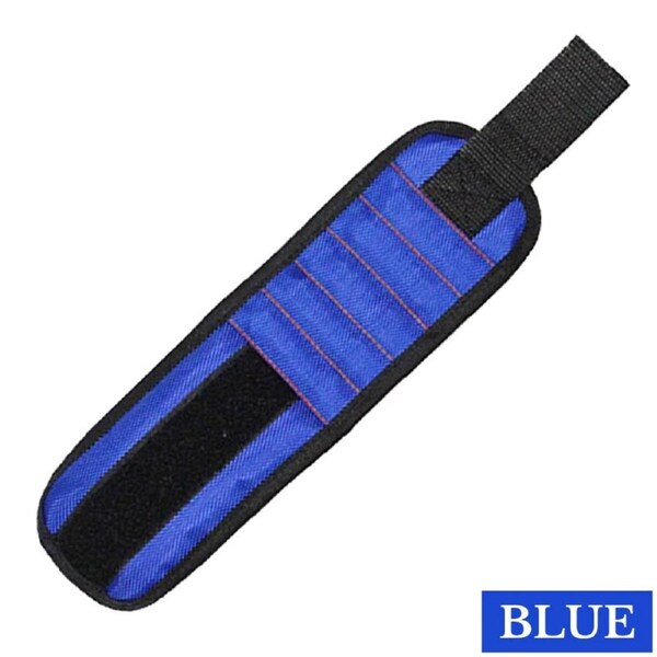 Magnetic Wrist Band Tool Holder Strap Useful Magnet Blue Bracelet Hands Work