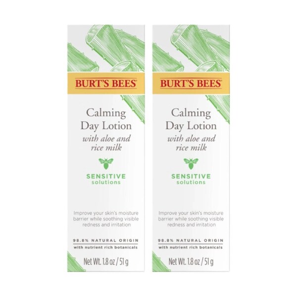 2 x Burt's Bees Sensitive Solutions Calming Day Lotion 51g