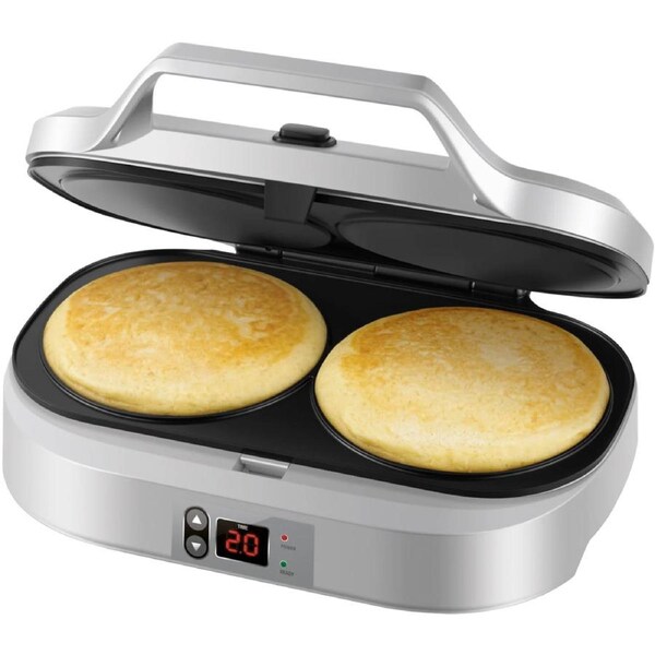 Kambrook Golden Fluffy Pancake Maker - Electric Hot Heated Pancake Machine - Fritter Biscuit Crepe Press