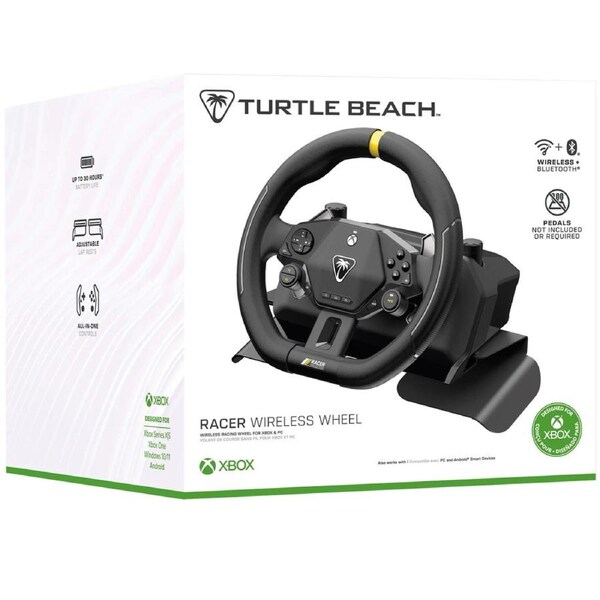 Turtle Beach Racer Wireless Racing Wheel for Xbox and PC