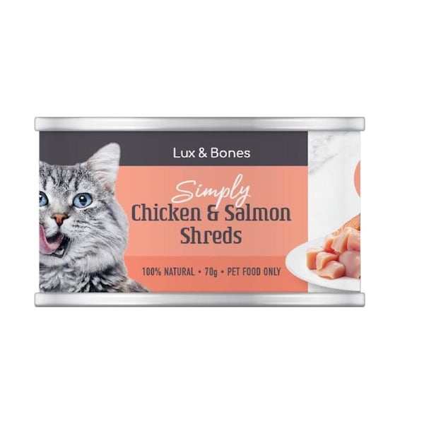 Lux & Bones - Shreds Chicken & Salmon 70g