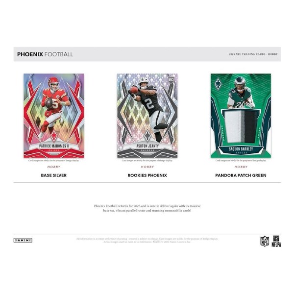 Panini 2025 NFL Phoenix Football Hobby Pack