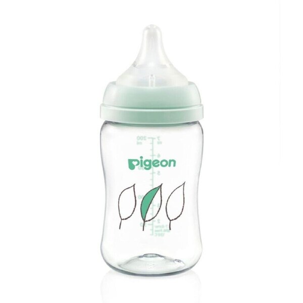 Pigeon SofTouch III Bottle T-Ester 200ml Leaf Anti-Colic Steriliser Safe 0m+