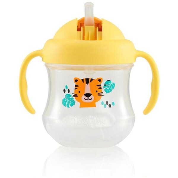 Pigeon Magmag Silicone Straw Baby Cup Yellow Easy Grip 200ml 8m+