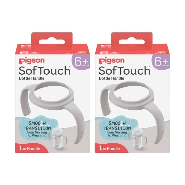 2PK Pigeon Softouch BPP Step Up Baby Bottle Handle 240ml 330ml Compatible
