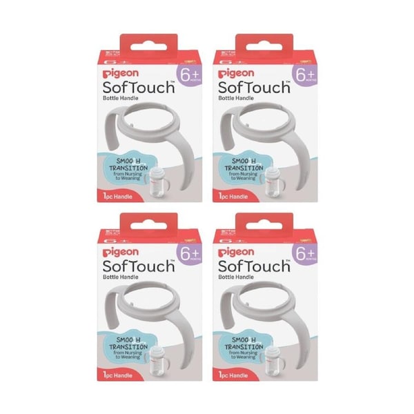 4PK Pigeon Softouch BPP Step Up Baby Bottle Handle 240ml 330ml Compatible