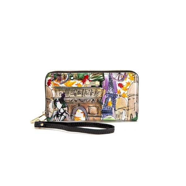 Serenade - WSF4216 Parisian Zip Around Leather wallet