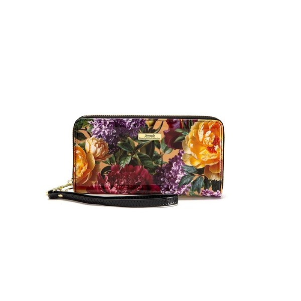 Serenade - WSF4116 Bouquet Zip Around Leather Wallet -