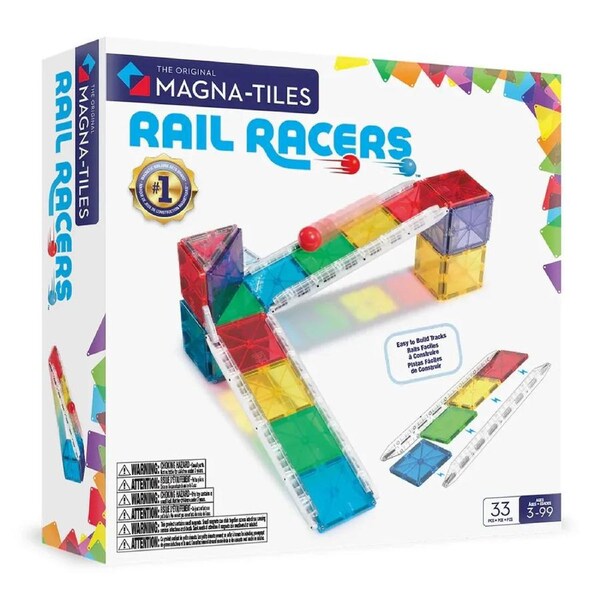 Magna Tiles - Rail Racers 33 Piece Set