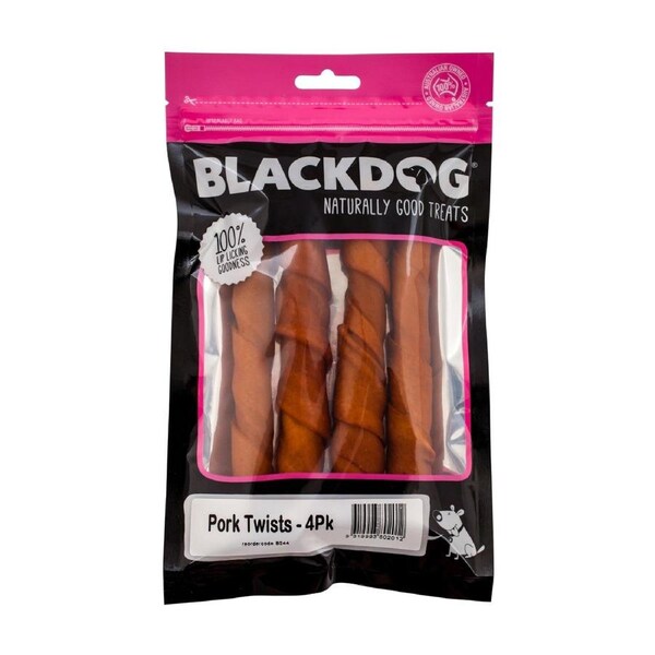 Blackdog Pork Twists 4 Pack