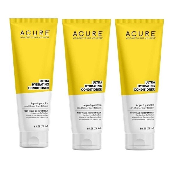 3 x ACURE&nbsp;236ml Ultra Hydrating Argan Conditioner - Paraben Free