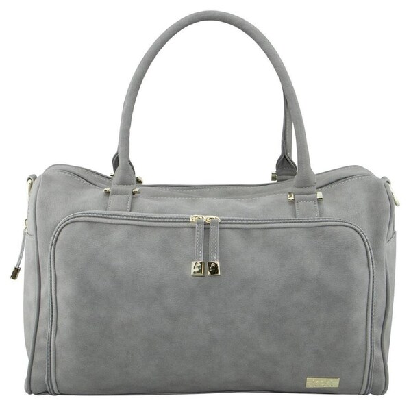 Isoki Double Zip Satchel Stone Grey