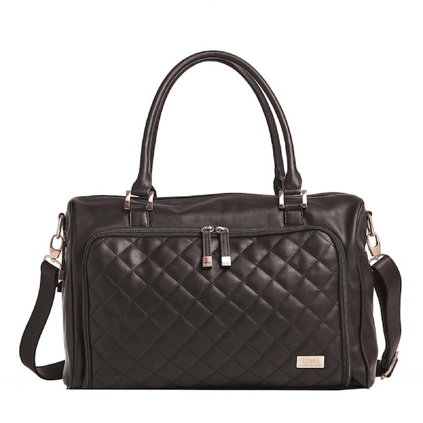 Isoki Double Zip Satchel Ebony
