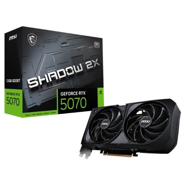 [G5070-12S2C] MSI GeForce RTX 5070 12G SHADOW 2X OC Graphics Card