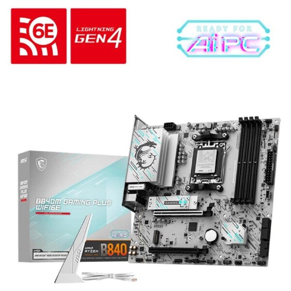 MSI B840M GAMING PLUS WIFI6E AMD Micro-ATX Motherboard