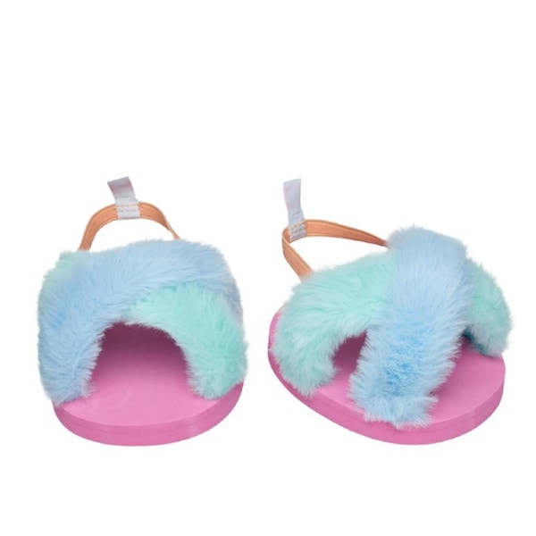 Fuzzy Pastel Slippers