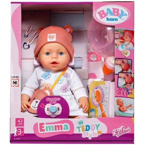 Baby Born Emma in Teddy Style 43cm Doll
