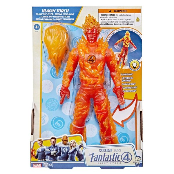 Hasbro Fantastic 4 Human Torch Hero Figure Action Toy Kids Play 4y+