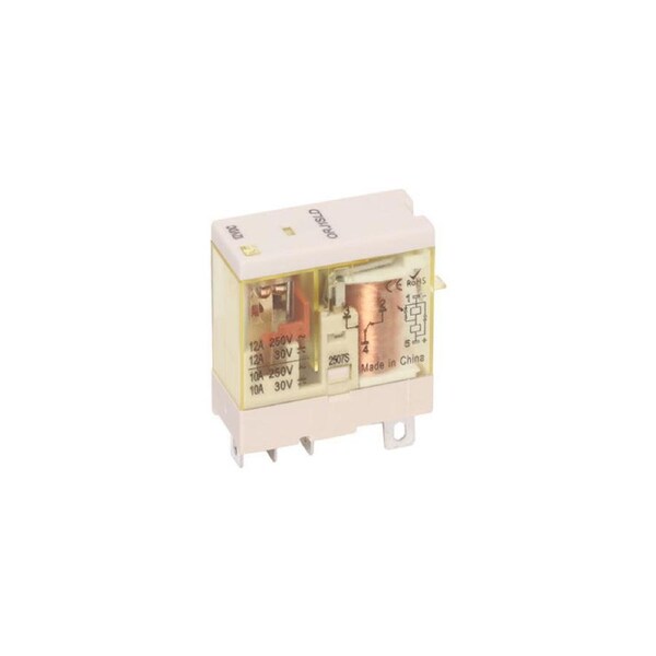 SA4190 12A 12VDC SPST Cradle Relay Plug-in Installation PBT Base SIlver Alloy