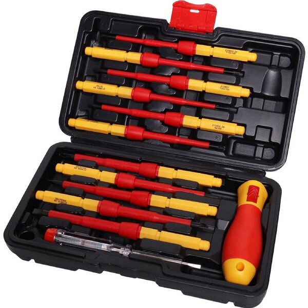 12 Piece Insulated 1000V Rated Screwdriver Set T2197