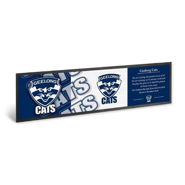 AFL Bar Runner - Geelong Cats - Bar Mat - 25cm x 90cm