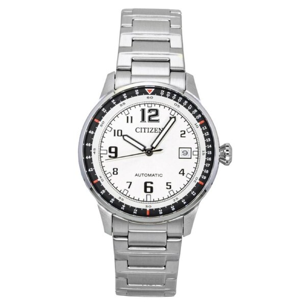Citizen Stainless Steel White Dial Automatic NJ0190-51A 100M Men's Watch