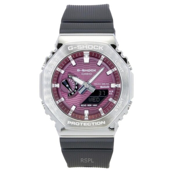 Casio G-SHOCK G-STEEL Bio-Based Resin Strap Smartphone Link Analog Digital Pink Dial Solar GBM-2100A-4B 200M Men's Watch