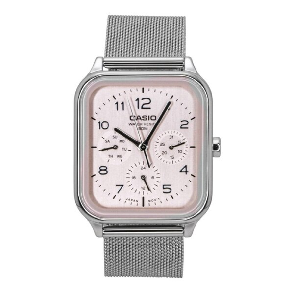 Casio Standard Analog Stainless Steel Salmon Dial Quartz MTP-M306M-4AV Men's Watch