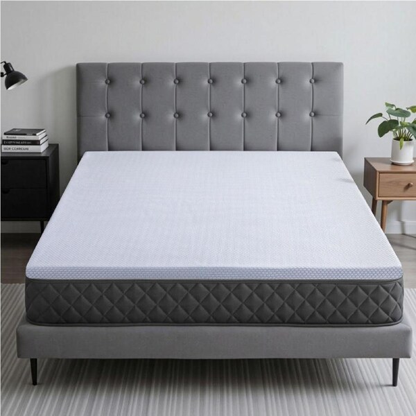 Giselle Bedding 5cm Natural Latex Mattress Topper, 7-Zone Bed Pad for Hot Sleepers Double