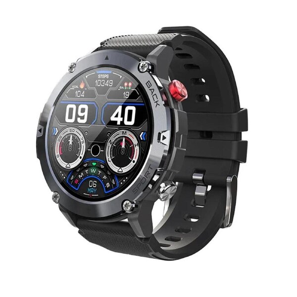 Smart Watch Military C21 Bluetooth Fitness Tracker for Men (Black)