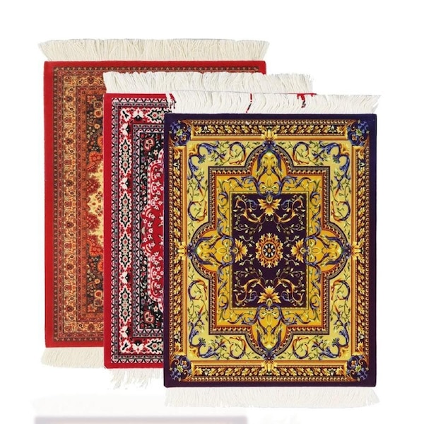 Persian Mini Woven Mousepad Retro Style