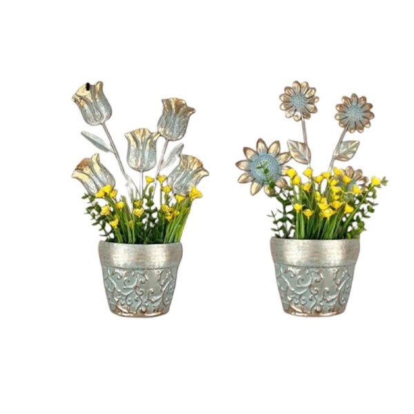 LIFFY Handcrafted Metal Flower Wall Art: Elegance for Your Home