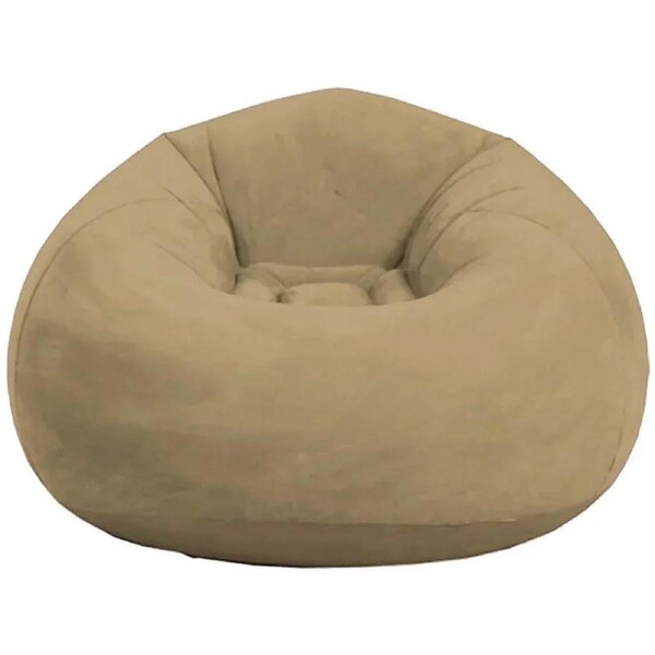 Khaki Inflatable Sofa - Portable Round Lazy Sofa Chair