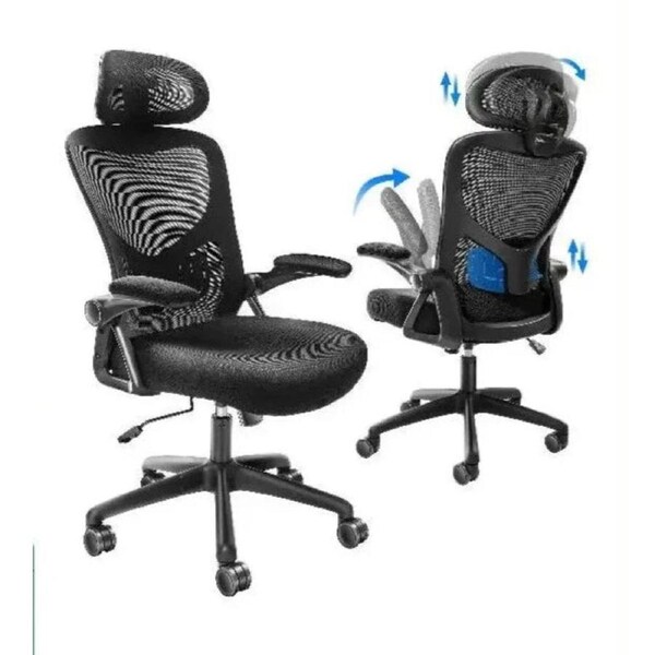 Ergonomic Office Chair with Adjustable Lumbar Support Angle and Height Adjustable