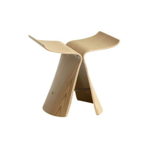 NEOBA Stool Ins Danish Butterfly Chair Stool(Beige)