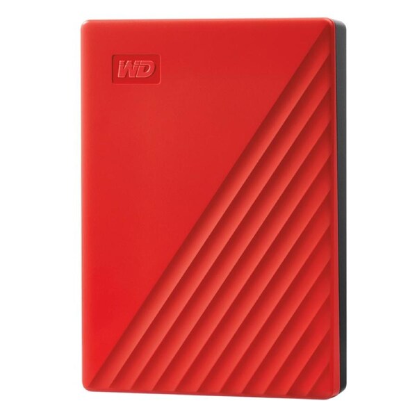 Western Digital 6TB My Passport USB 3.2 Portable External Hard Drive - Red (WDBR9S0060BRD-WESN)