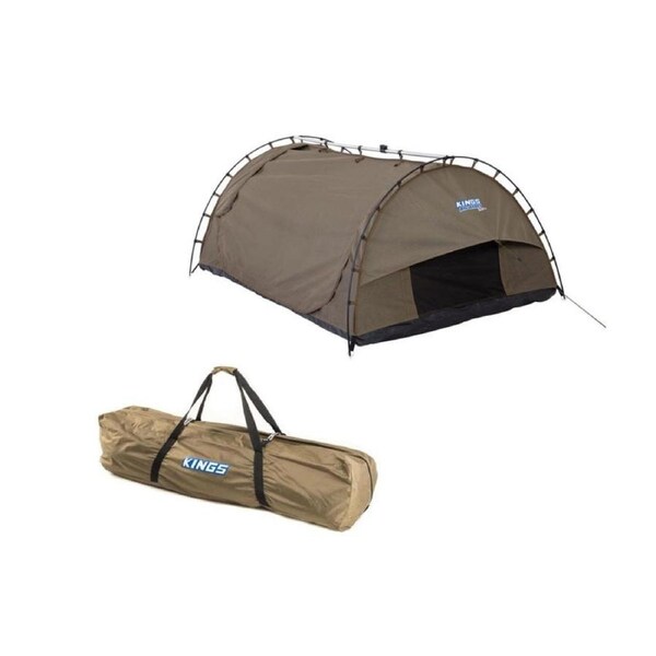 Kings Big Daddy Deluxe Double Swag MKII -70mm Mattress incl +Polyester Carry Bag