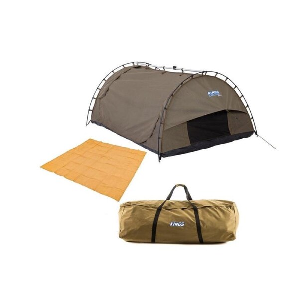 Kings Big Daddy Deluxe Double Swag MKII + Canvas Carry Ba +Mesh Flooring 3m x 3m