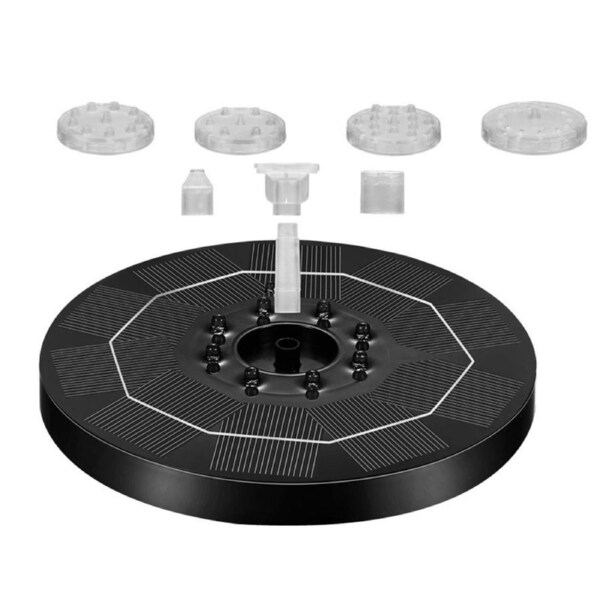 Solar Fountain Bird Bath Fountain Waterproof Auto-On for Outdoor Decoration