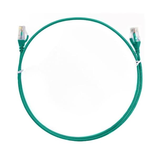 8ware CAT6 Ultra Thin Slim Cable Premium RJ45 Ethernet UTP Patch Cord 10m Green