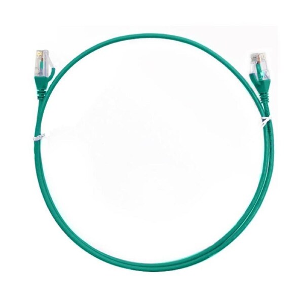 8ware CAT6 Ultra Thin Slim Cable Color Premium RJ45 Ethernet 1m-100cm Green
