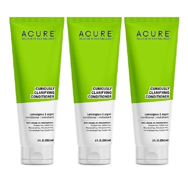 3 x ACURE&nbsp;236ml Clarifying Lemongrass Conditioner