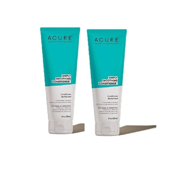 2 x ACURE&nbsp;236ml Simply Smoothing Coconut Conditioner - Paraben Free